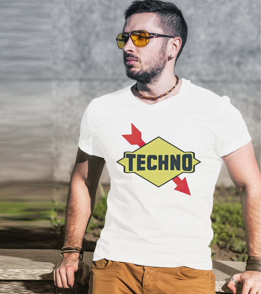 Techno Yellow Diamond Red Arrows T-Shirt