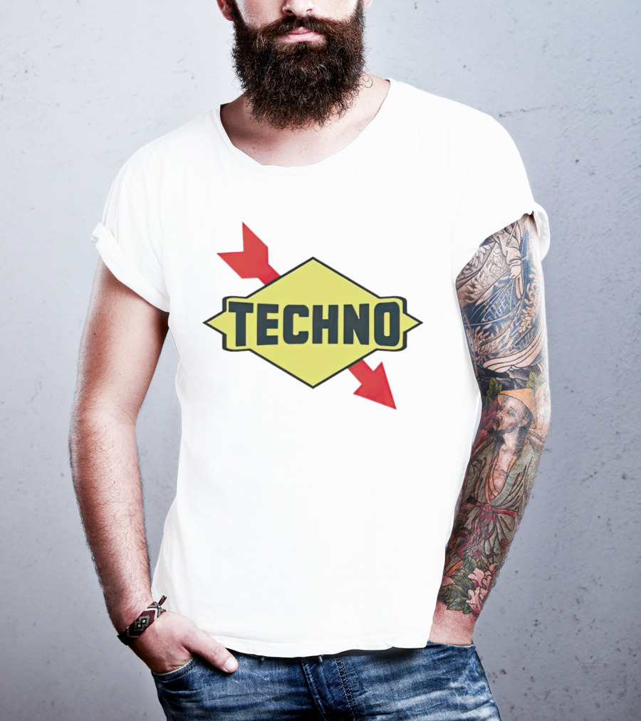 Techno Yellow Diamond Red Arrows T-Shirt