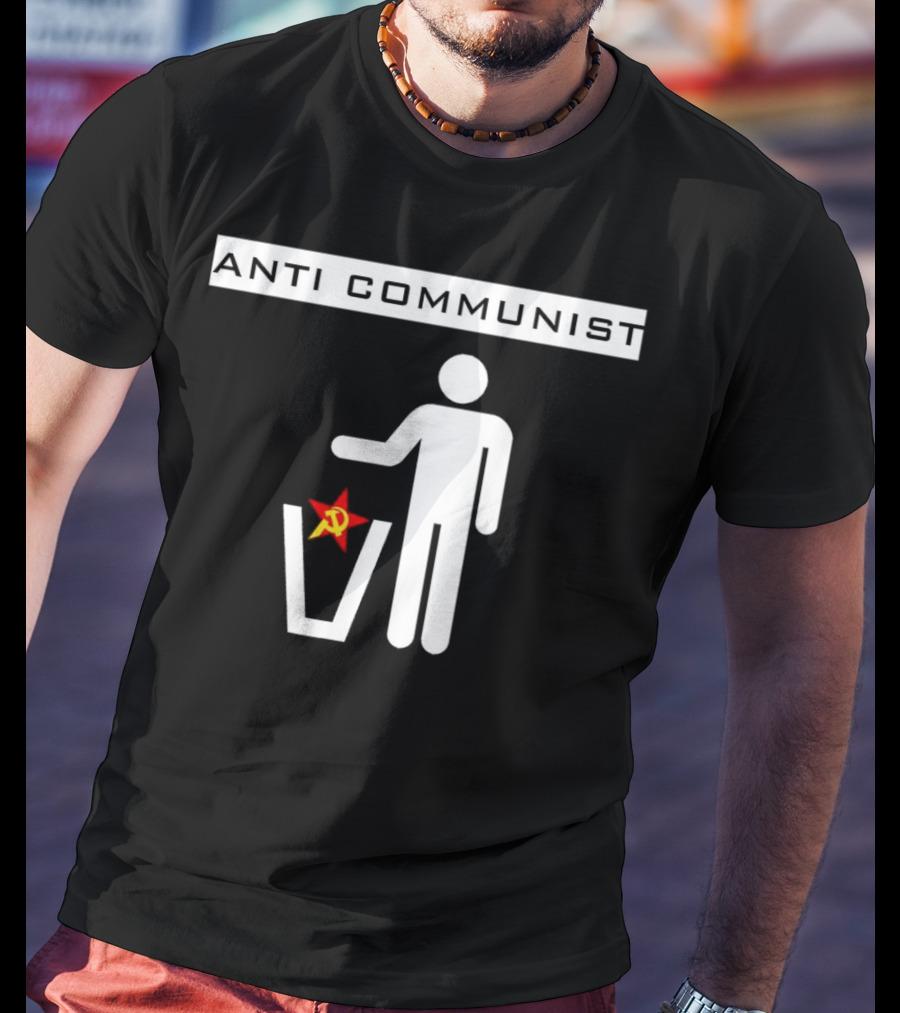Anti Communist Throwing Away Soviet Hammer And Sickle T-Shirt