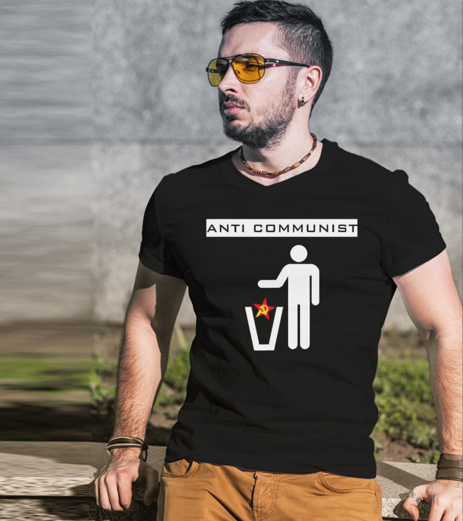 Anti Communist Throwing Away Soviet Hammer And Sickle T-Shirt