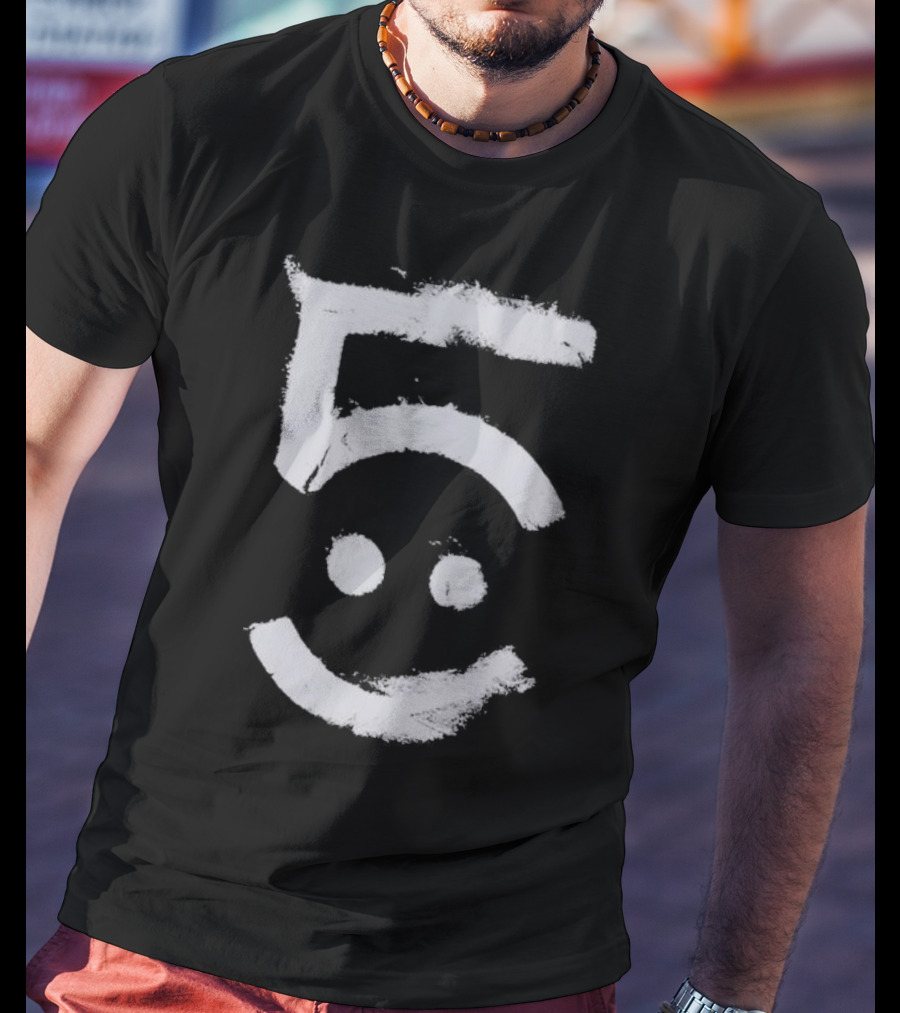 Awolnation Five Smiley Face Brushstroke T-Shirt