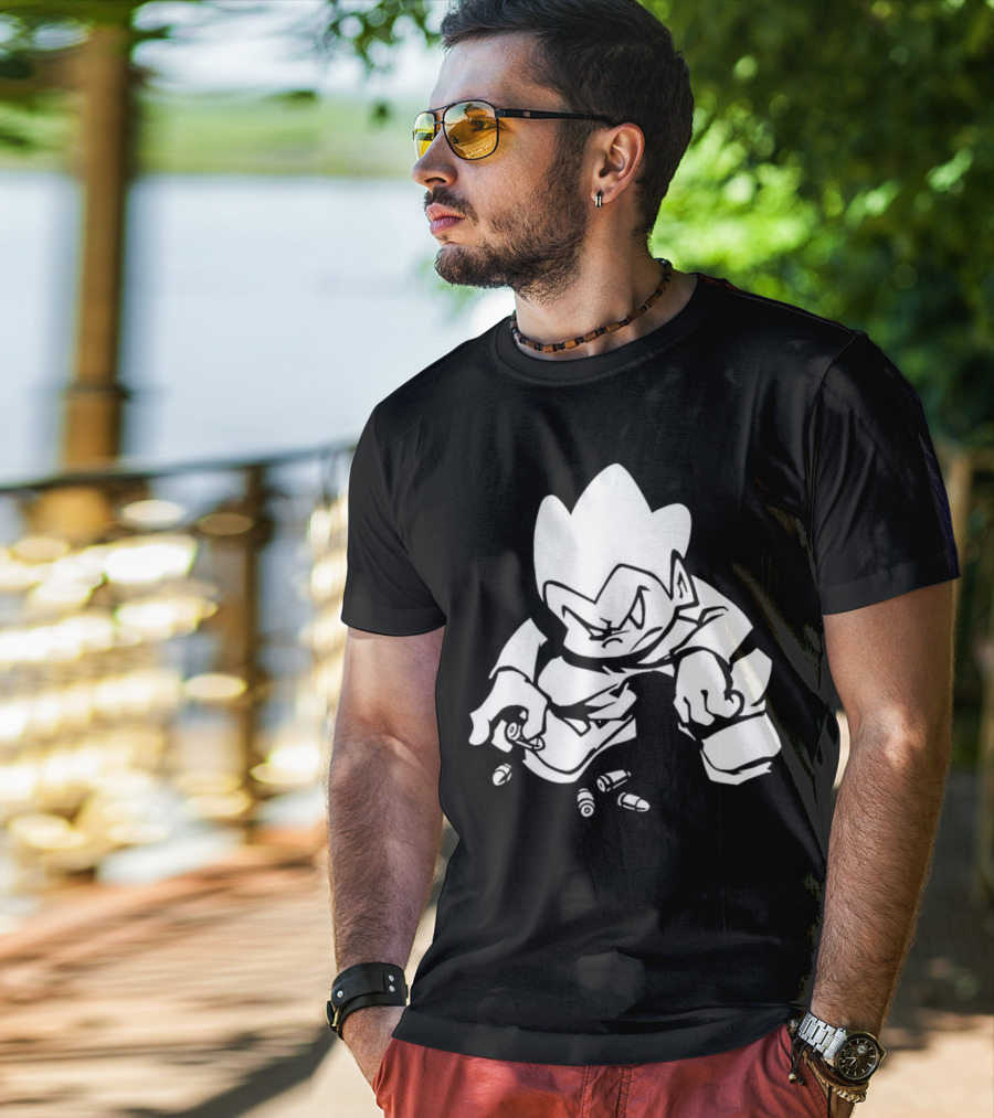 Friday Night Funkin’ Lowkey Pico Bullets Grim Expression T-Shirt