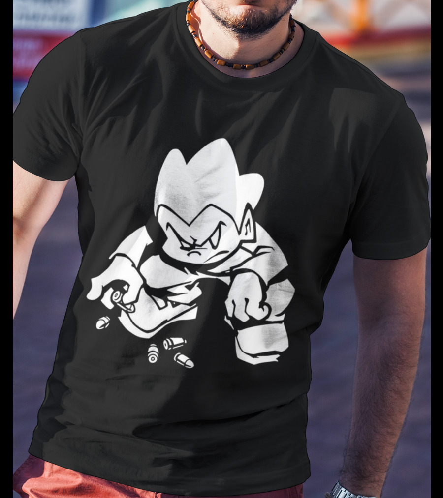 Friday Night Funkin’ Lowkey Pico Bullets Grim Expression T-Shirt