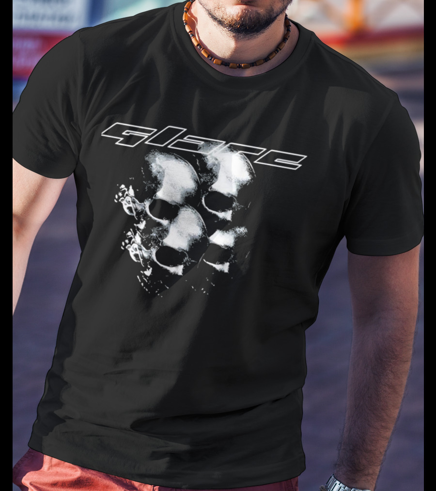Glare Reflective Metallic Skulls T-Shirt
