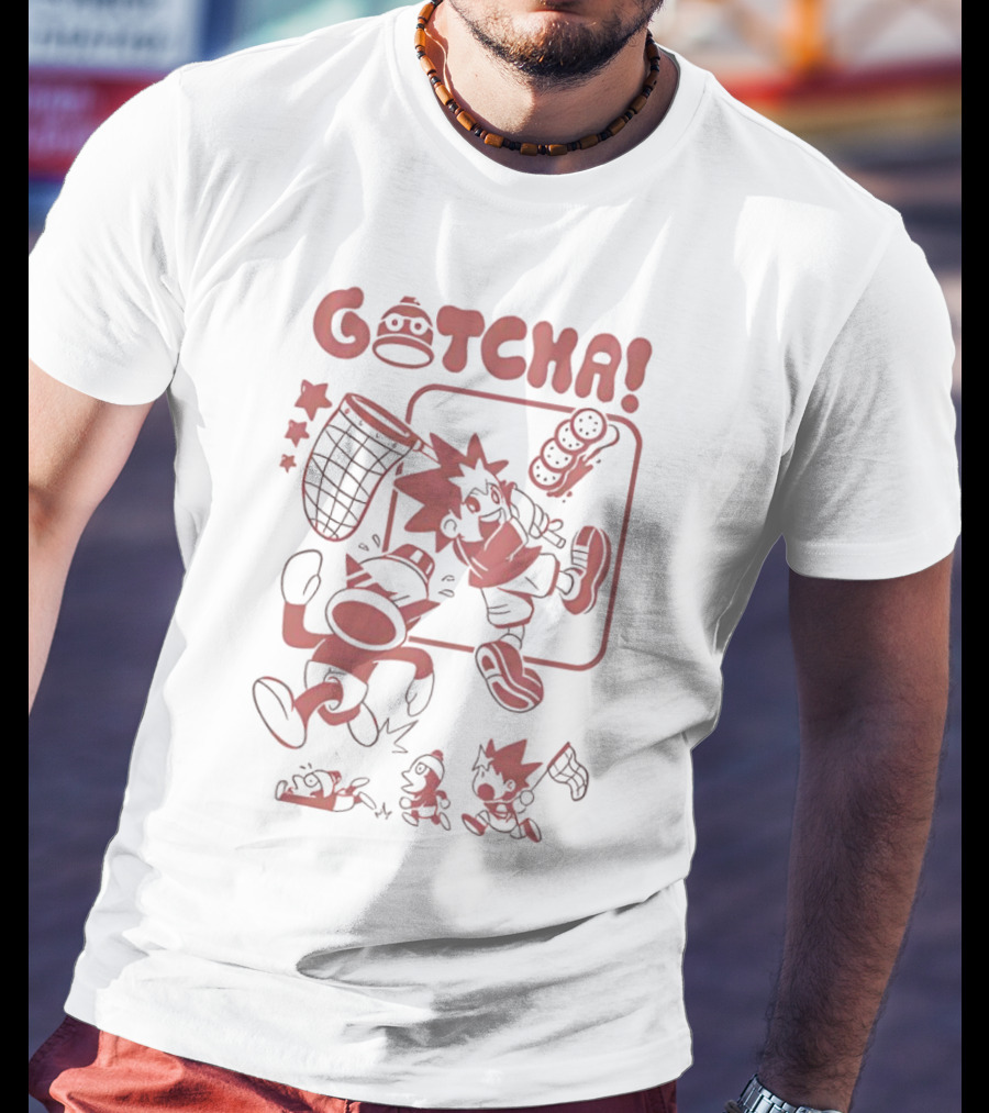 Gotcha Ape Escape Characters With Net T-Shirt