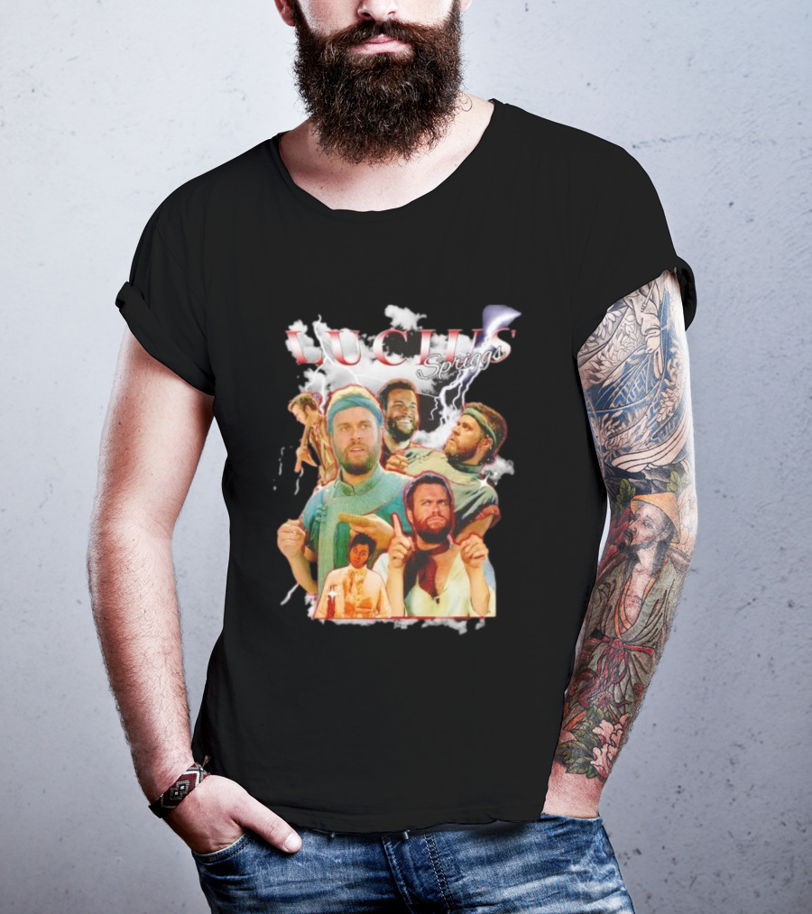 Lucius Spriggs Retro Character Collage T-Shirt