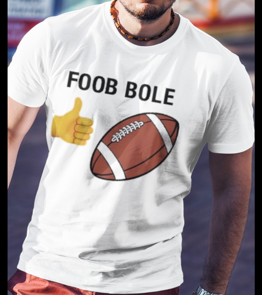 Foob Bole Football Thumb Up Emoji Brown Ball T-Shirt