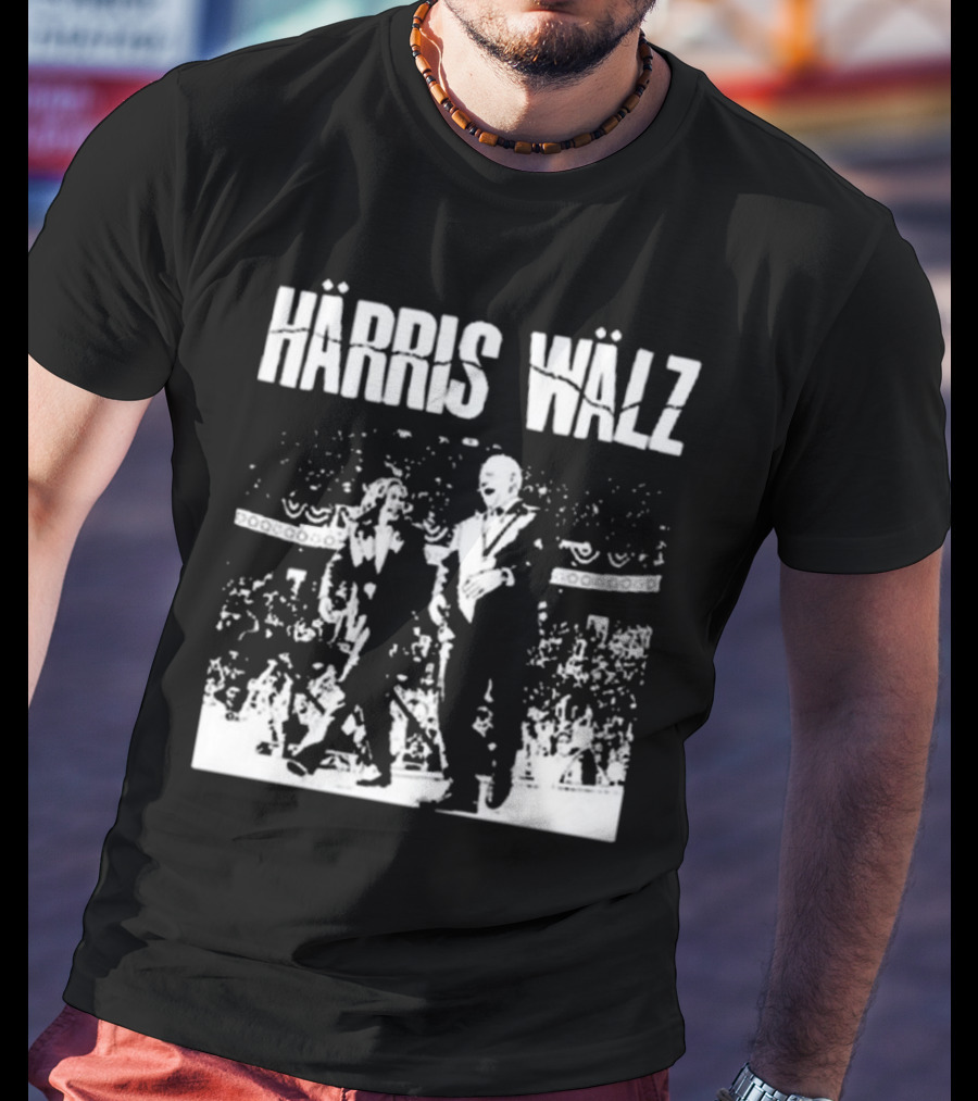 Härris Wälz Black And White Concert Scene T-Shirt
