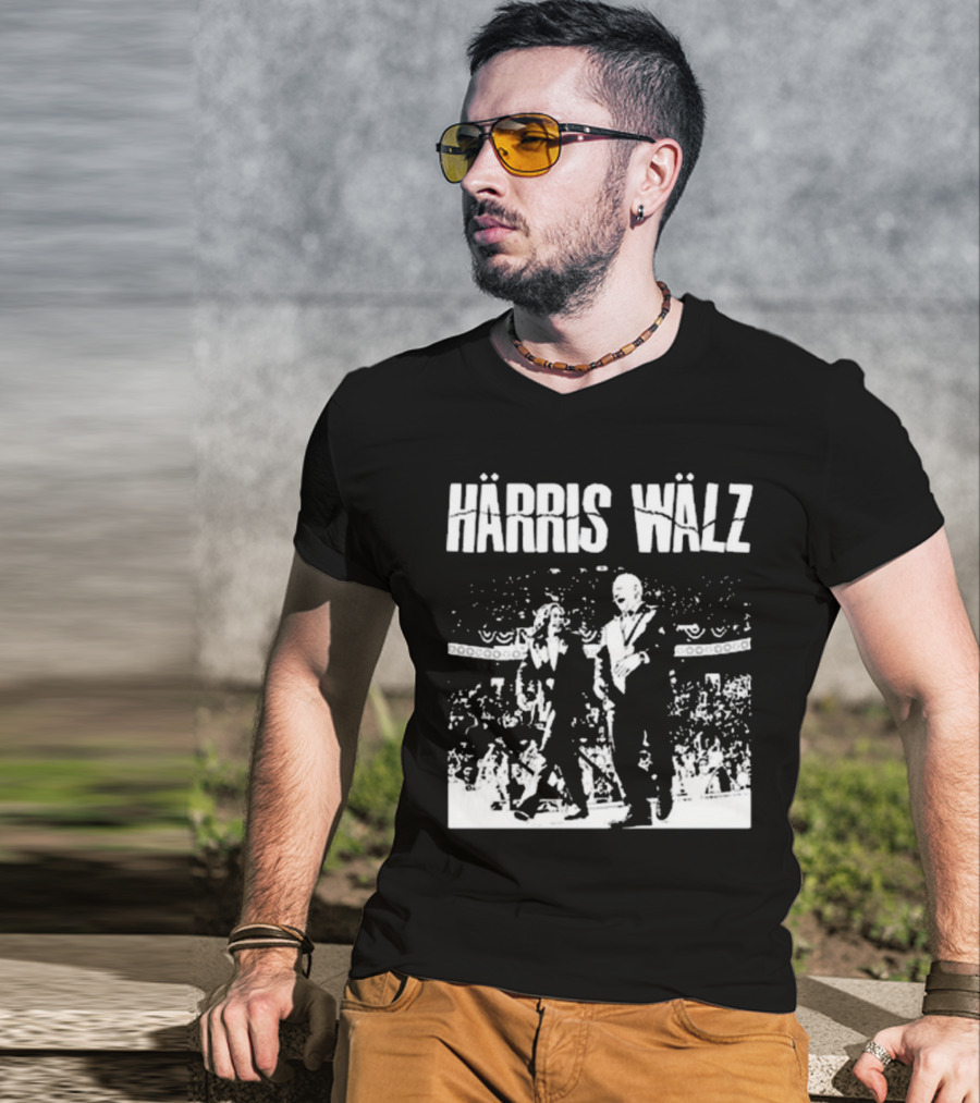 Härris Wälz Black And White Concert Scene T-Shirt