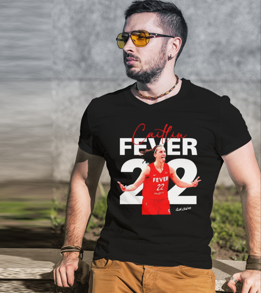 Caitlin Fever 22 Red Jersey SaeFere T-Shirt
