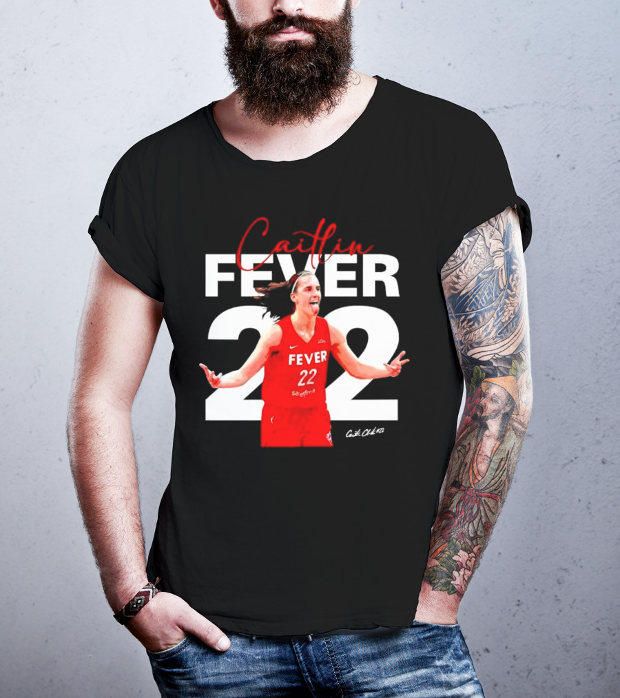 Caitlin Fever 22 Red Jersey SaeFere T-Shirt