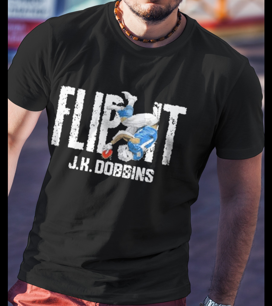 Flip It J.K. Dobbins Los Angeles Chargers Football Action T-Shirt