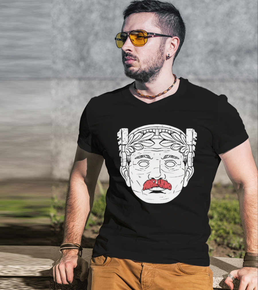 Guardian Maxilarino Mustache Roman Bust T-Shirt