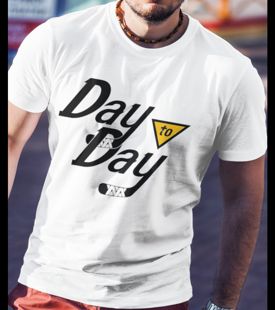 Day To Day Pittsburgh Penguins Hockey Stick Triangle T-Shirt