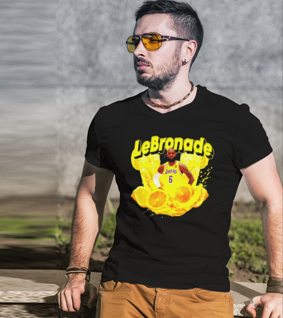 LeBronade LeBron James Los Angeles Lakers 6 Lemon Explosion T-Shirt