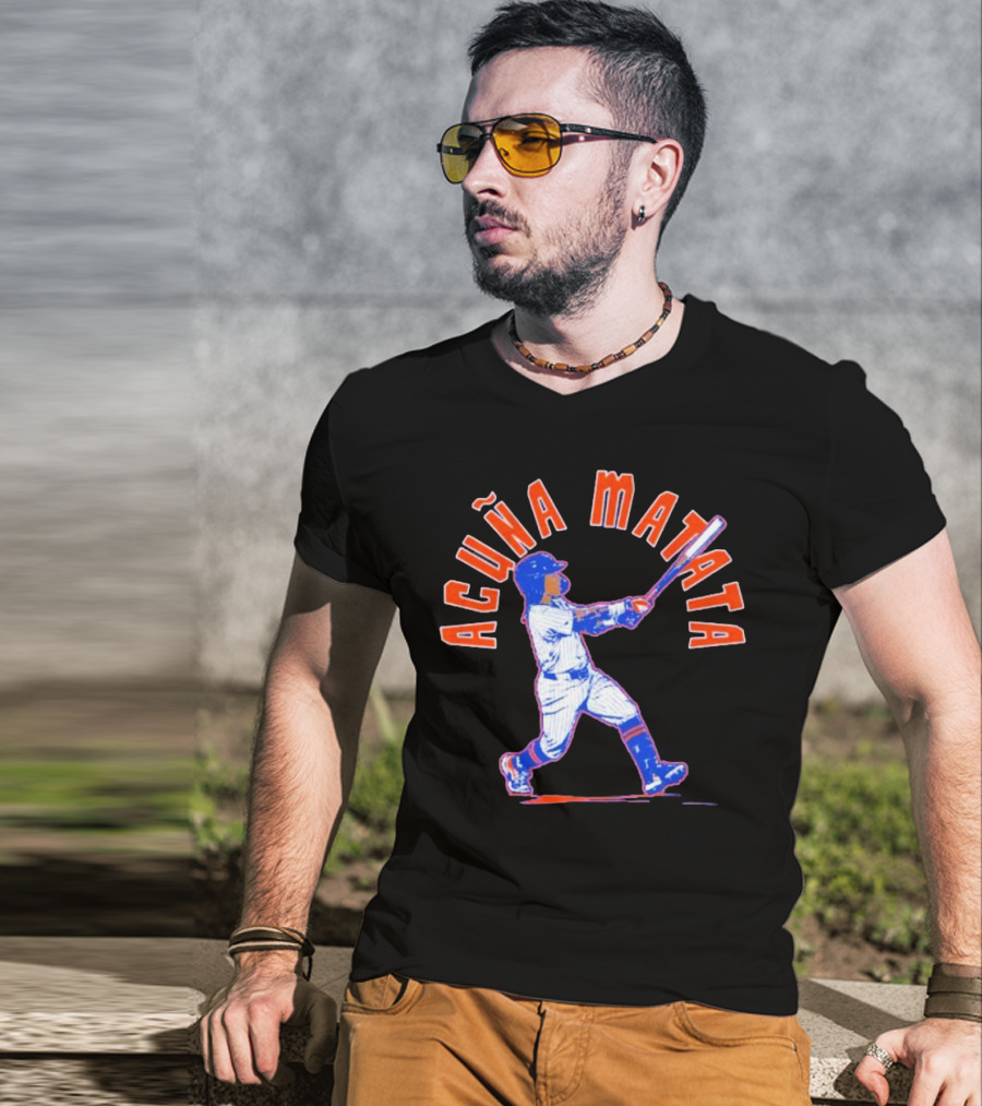 Acuna Matata Baseball Swing New York Mets T-Shirt
