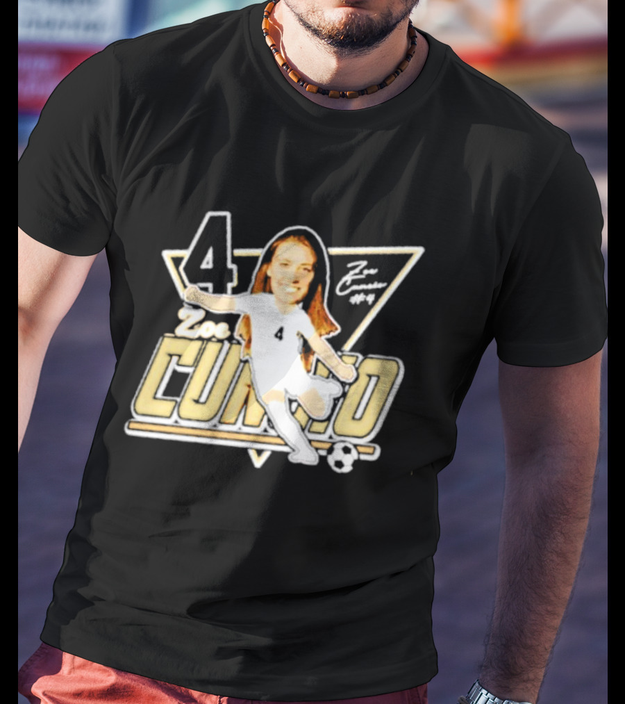 Zoe Cuneio #4 Purdue Boilermakers Soccer Player Cartoon T-Shirt
