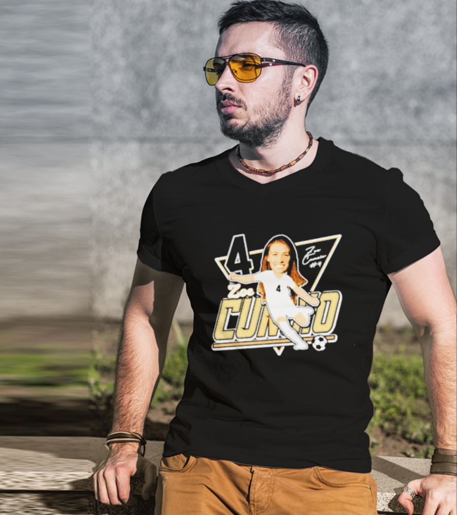 Zoe Cuneio #4 Purdue Boilermakers Soccer Player Cartoon T-Shirt