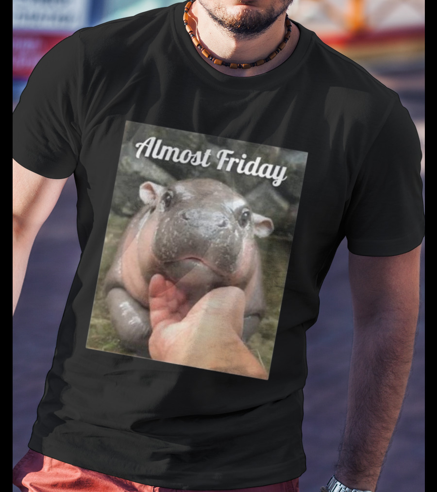 Almost Friday Cute Baby Hippo T-Shirt