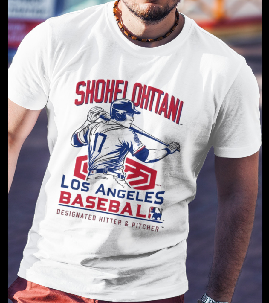 Shohei Ohtani Los Angeles Baseball Designated Hitter And Pitcher T-Shirt