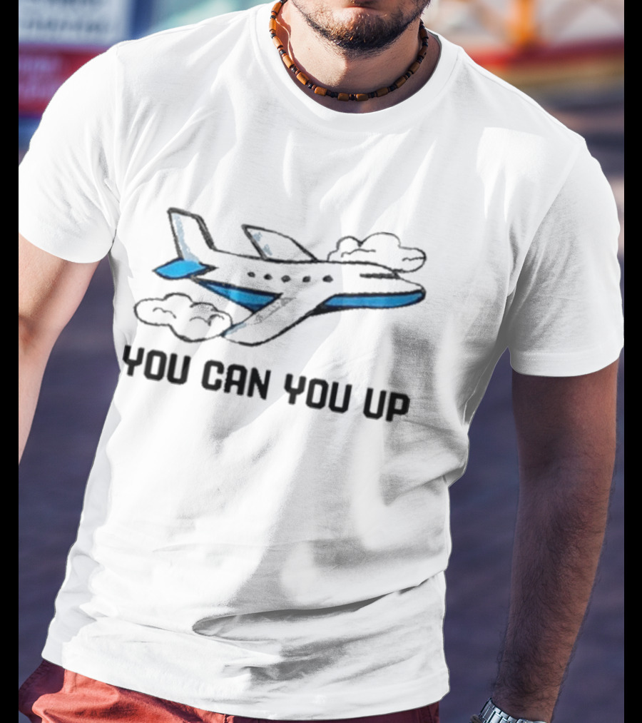 Mowochi You Can You Up Airplane Clouds T-Shirt