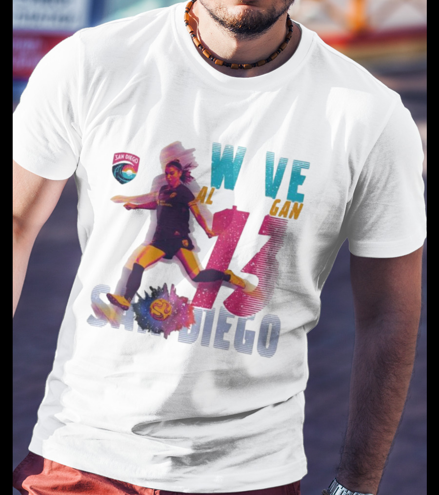 San Diego Wave FC Alex Morgan 13 Action T-Shirt