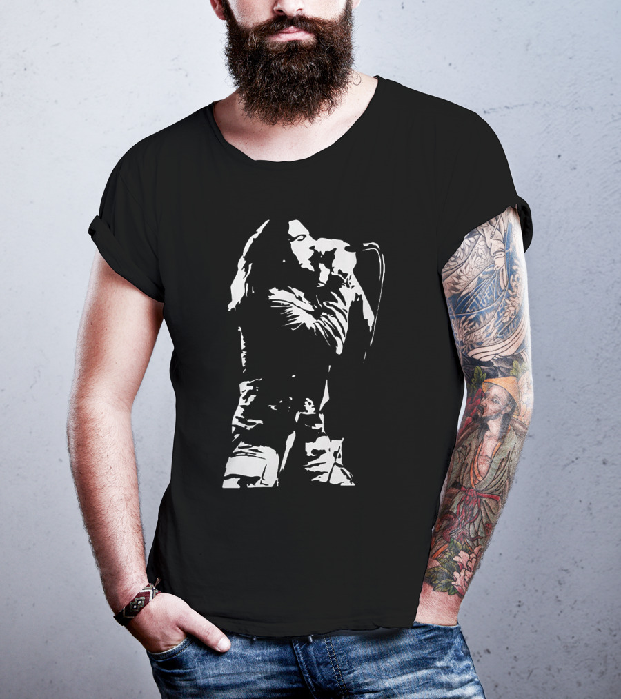 Eddie Vedder Pearl Jam Mic Performance T-Shirt