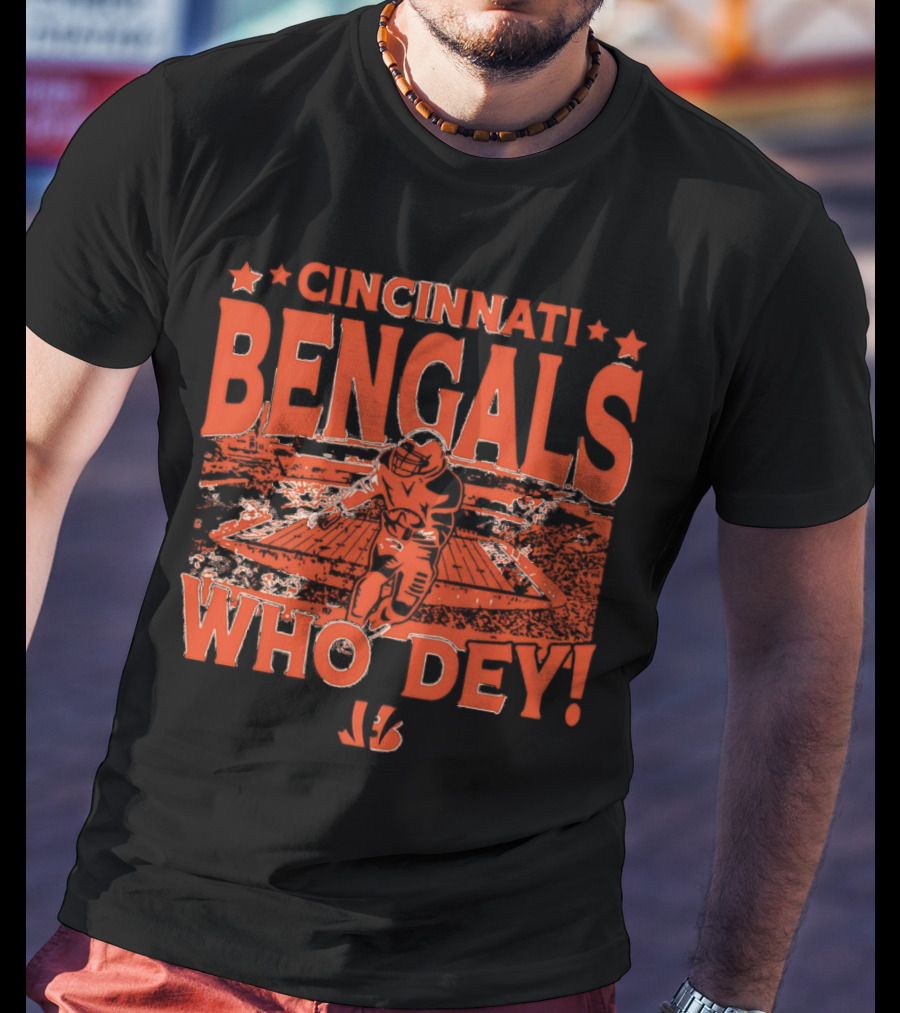 Cincinnati Bengals Who Dey Gameday Football Fan Gear T-Shirt