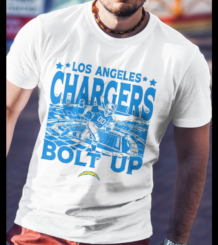 Los Angeles Chargers Bolt Up Gameday Football Stadium T-Shirt