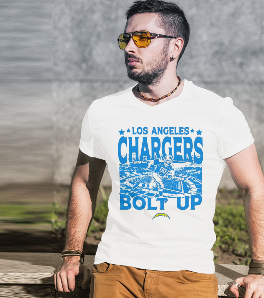 Los Angeles Chargers Bolt Up Gameday Football Stadium T-Shirt