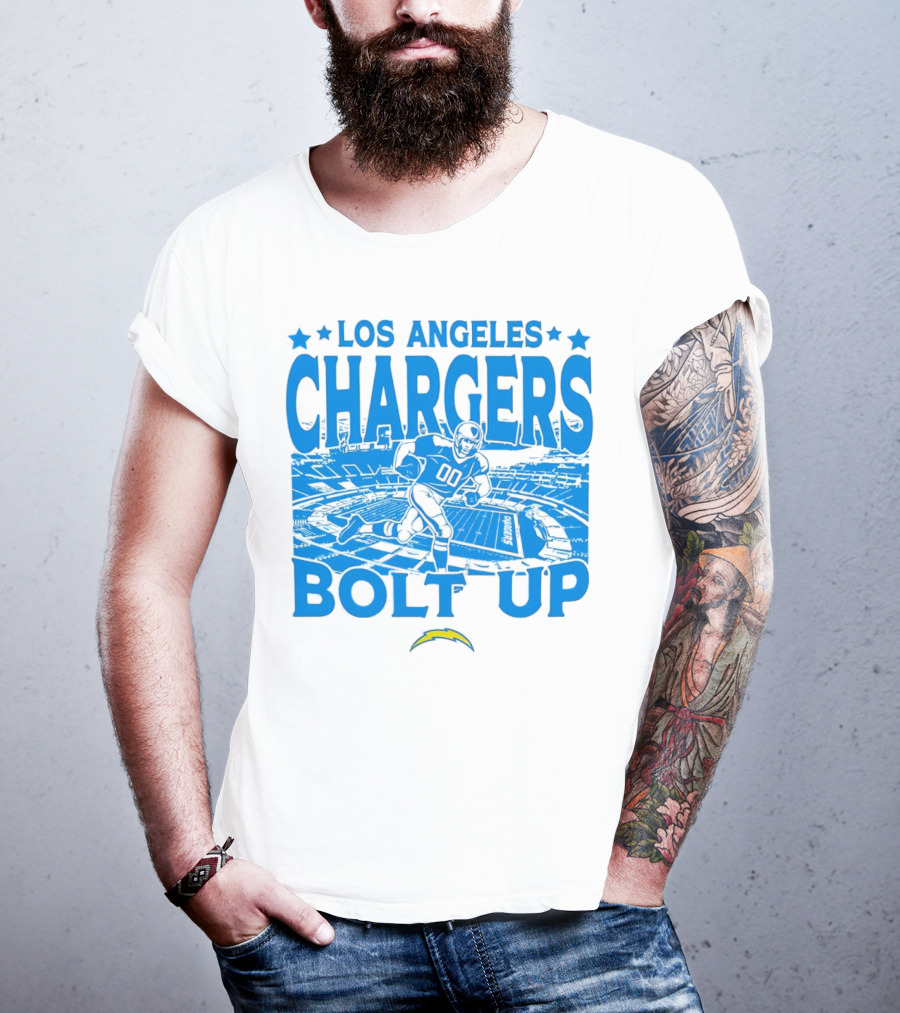 Los Angeles Chargers Bolt Up Gameday Football Stadium T-Shirt