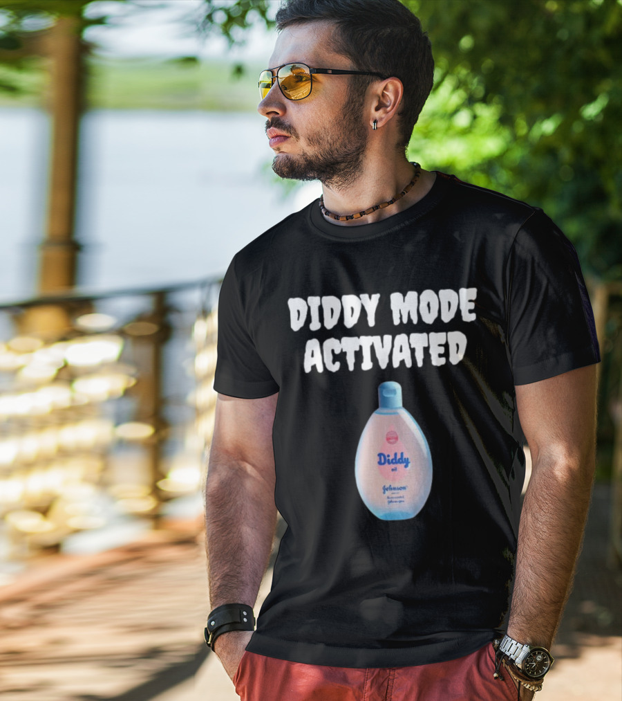 Diddy Mode Activated Johnson's Baby Oil Edition T-Shirt