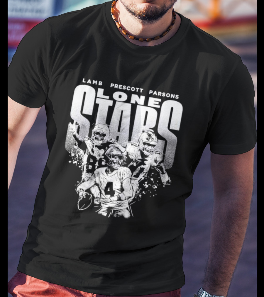 Lamb Prescott Parsons Lone Stars Dallas Cowboys T-Shirt