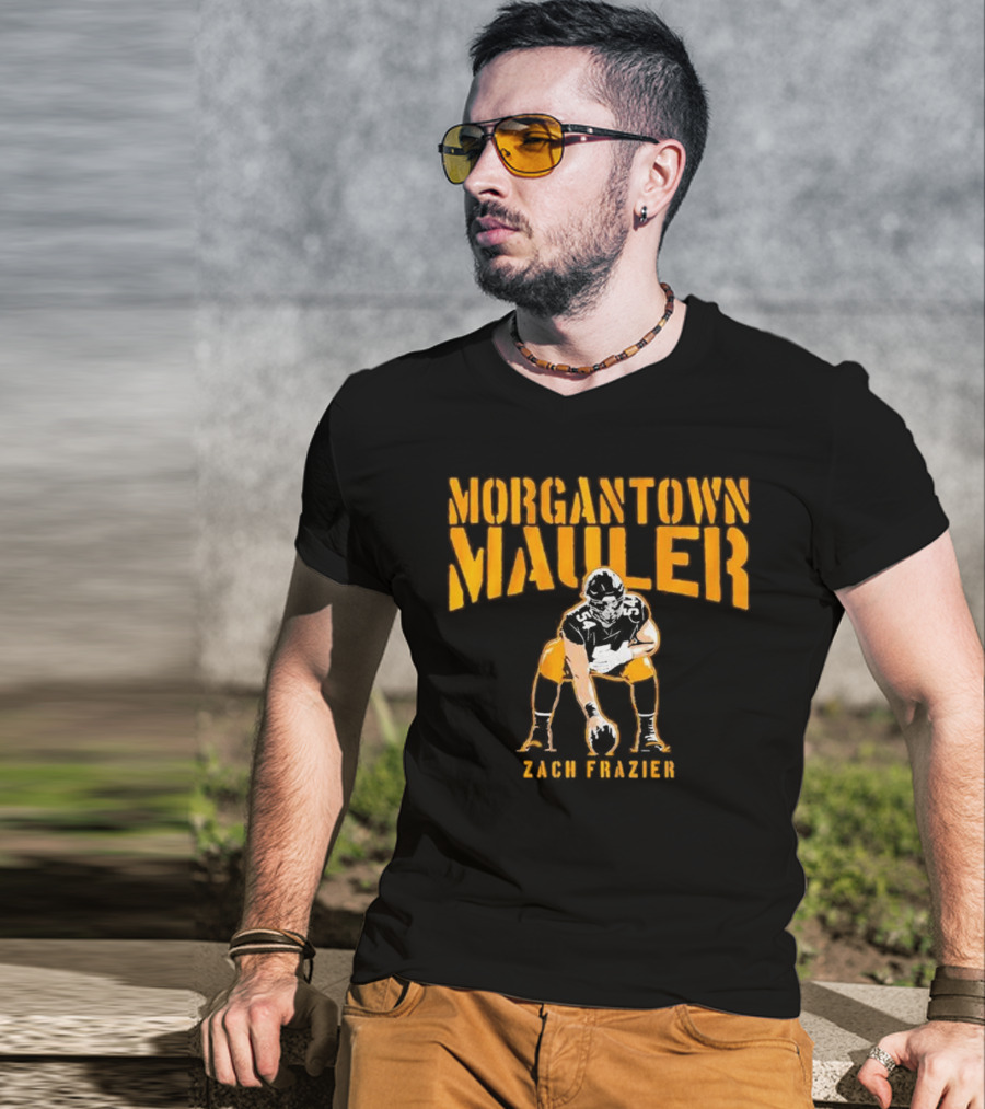 Morgantown Mauler Zach Frazier Steelers Football Player T-Shirt