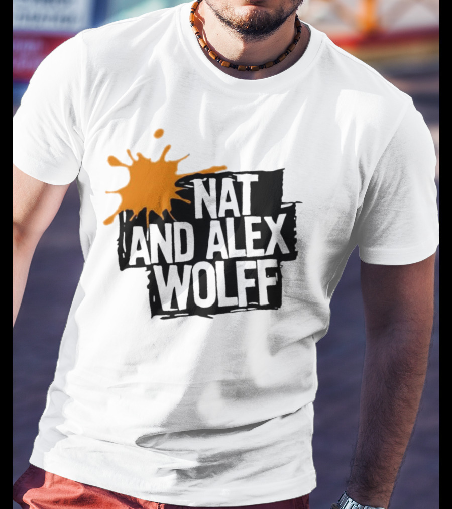 Nat And Alex Wolff Splash Motif T-Shirt
