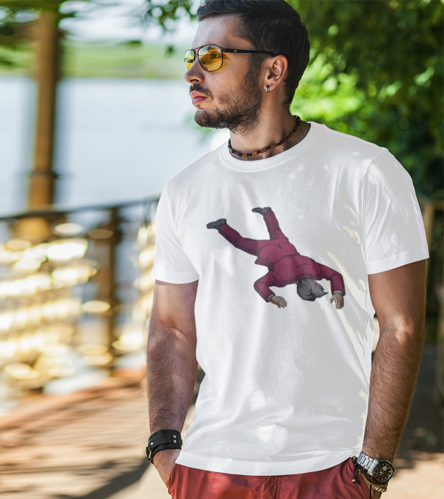 Ace Attorney Investigations Collection Miles Edgeworth Faceplant Pose T-Shirt