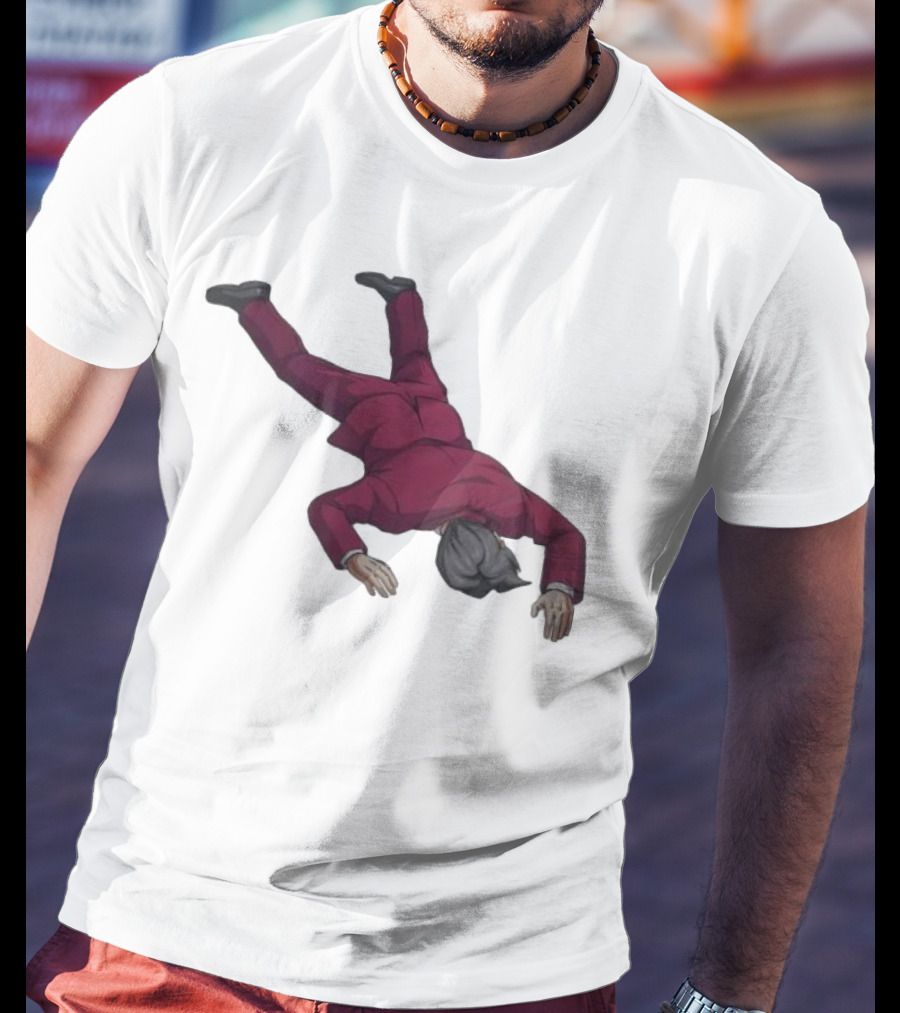 Ace Attorney Investigations Collection Miles Edgeworth Faceplant Pose T-Shirt