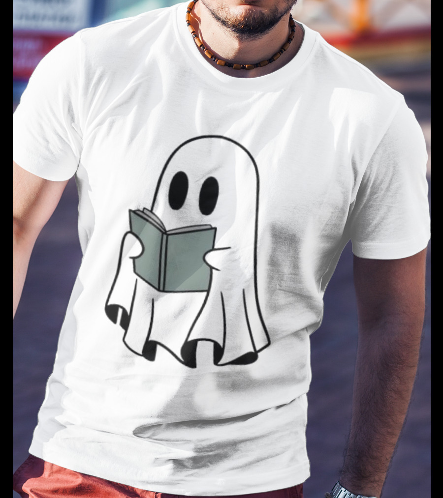 Fantôme Ghost Reading Book T-Shirt