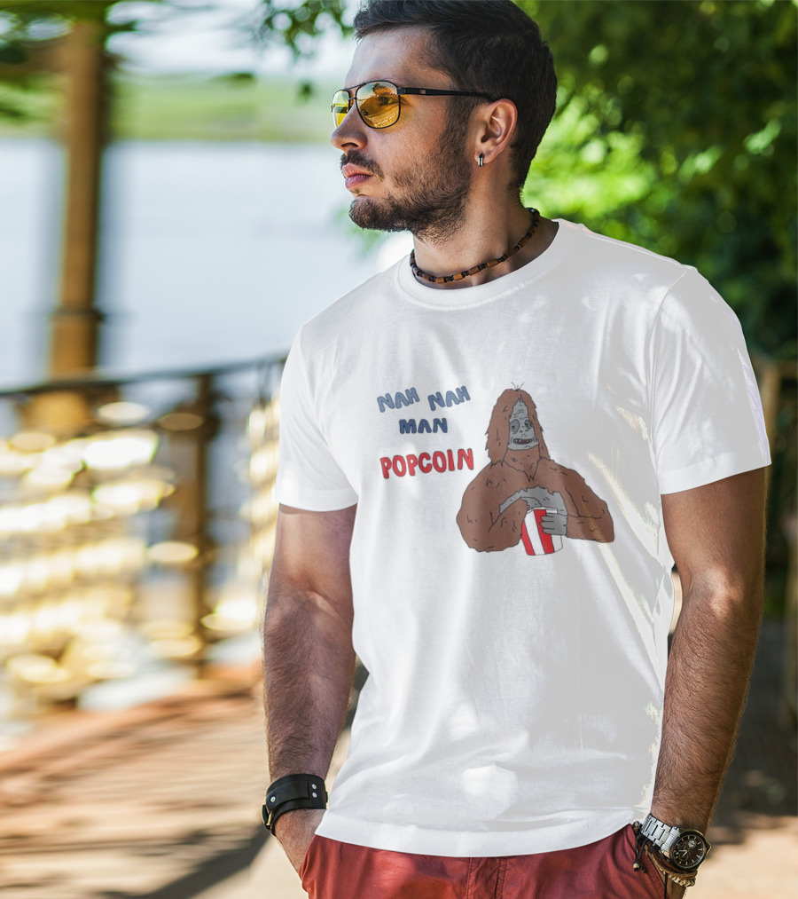 Nah Nah Man Popcorn Ski Wiz Joke The Big Lez Show T-Shirt