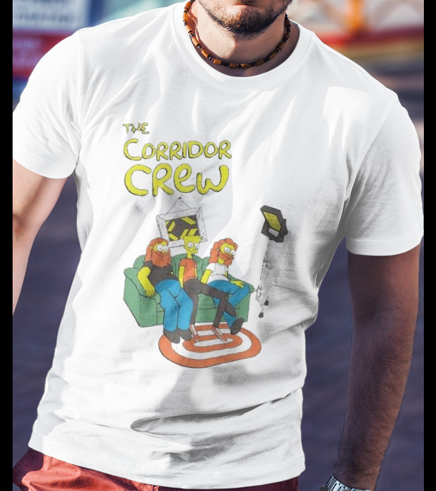 The Corridor Crew Couch Animation Characters With Lighting Equipment T-Shirt