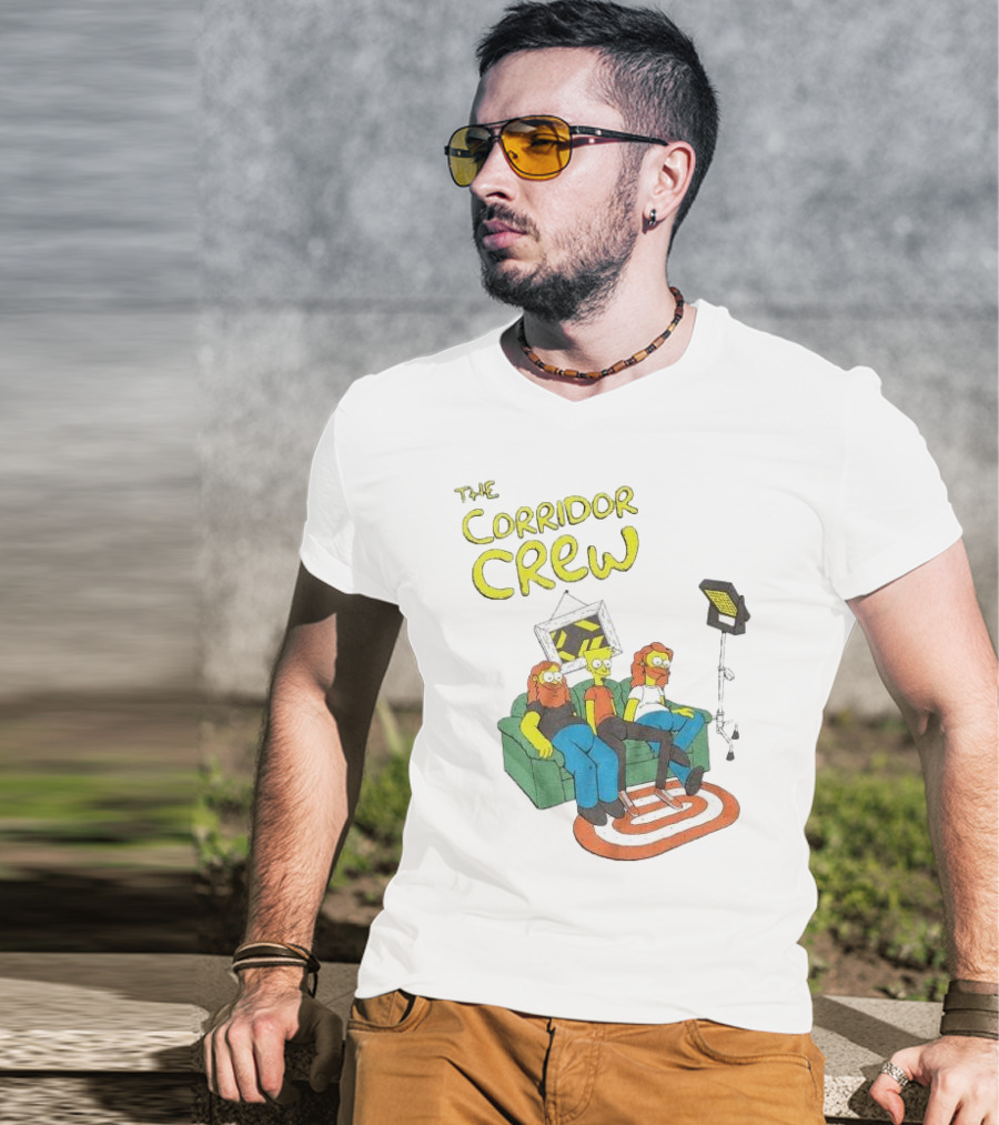 The Corridor Crew Couch Animation Characters With Lighting Equipment T-Shirt
