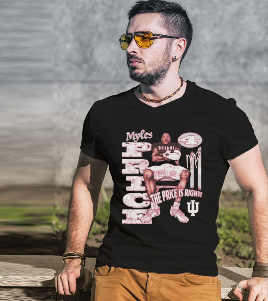 Myles Price Indiana Hoosiers The Price Is Right Football Number 4 T-Shirt