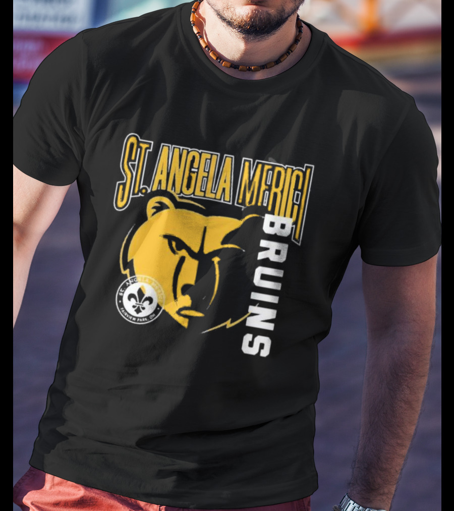 St. Angela Merici Bruins Bear Logo Normandy Park Ohio T-Shirt