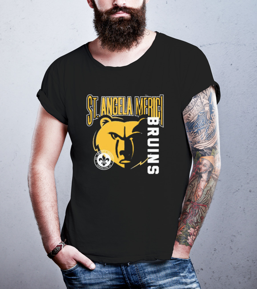 St. Angela Merici Bruins Bear Logo Normandy Park Ohio T-Shirt