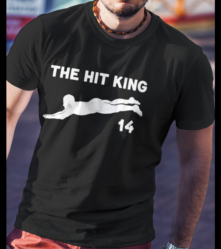 The Hit King 14 Pete Rose Charlie Hustle Iconic T-Shirt