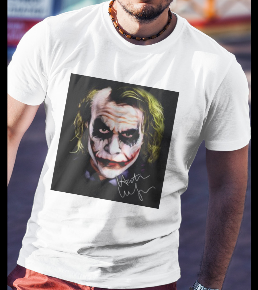 Joker 2 Heath Ledger Signature T-Shirt