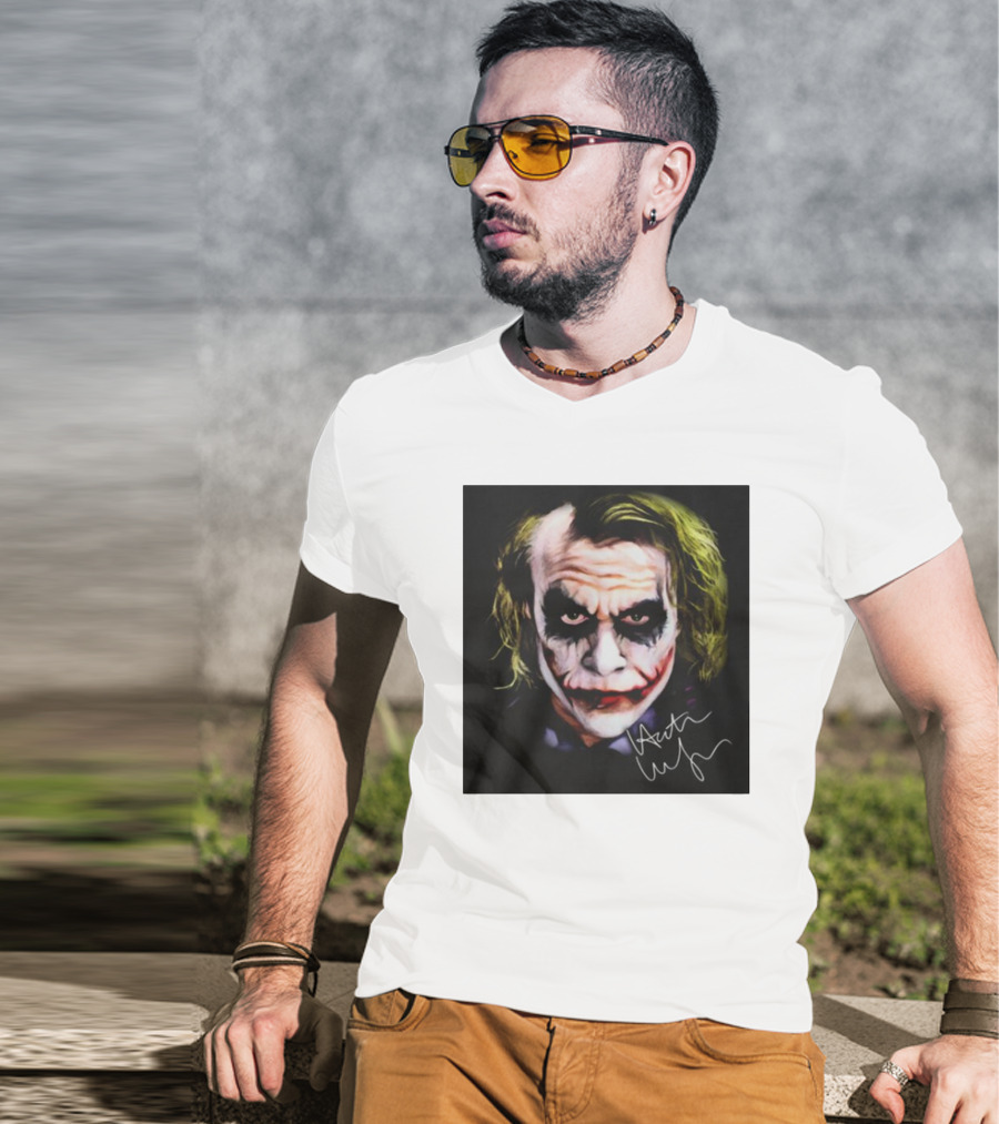 Joker 2 Heath Ledger Signature T-Shirt