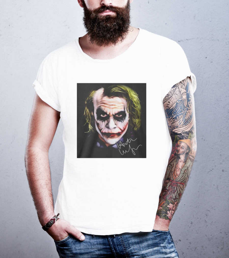 Joker 2 Heath Ledger Signature T-Shirt