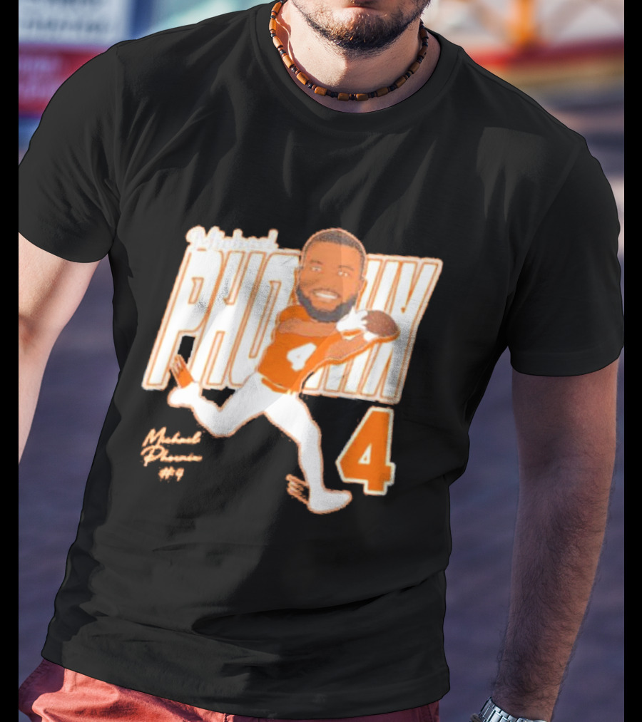 Michael Phoenix #4 Sam Houston Bearkats Signature Player Cartoon T-Shirt
