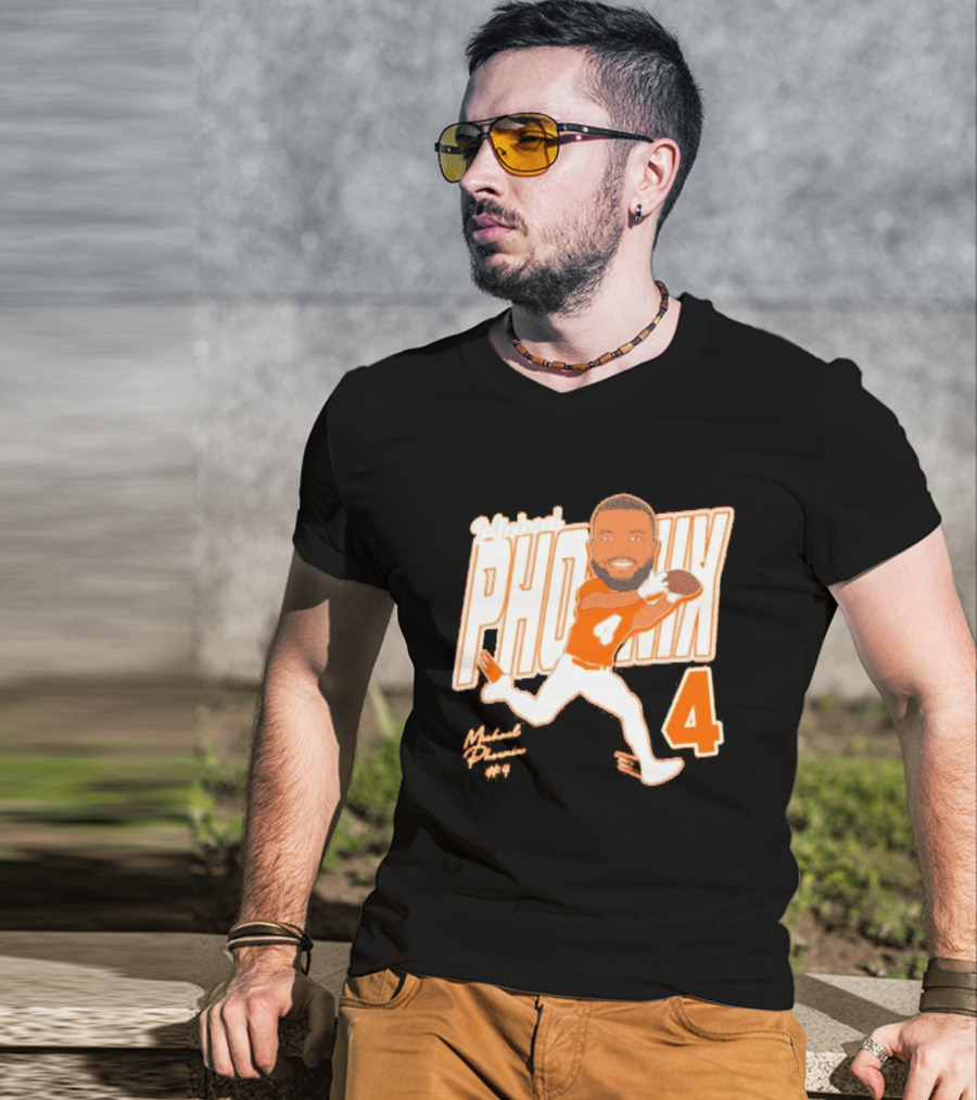 Michael Phoenix #4 Sam Houston Bearkats Signature Player Cartoon T-Shirt